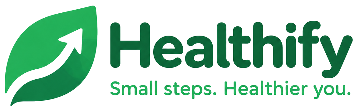 Healthify. Small steps. Healthier you.